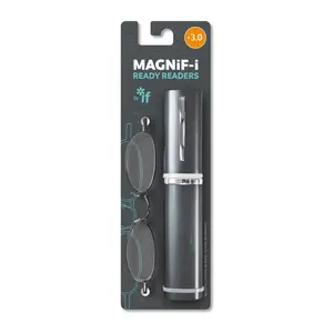 212 MAIN Unisex Magnif-I Ready Readers Glasses, High Quality Eyewear, +3.0 Strength, Safety-Tested, Protective for Everyday Use (US-Available)