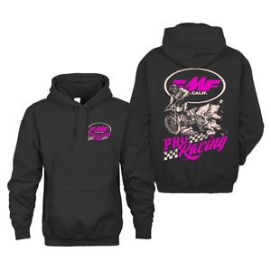 Neon Pink FMF Pro Racing Hoodie – California Motocross Spirit Off-Road Racing Hoodie Jacket Off-Road Racing Hoodie Dirt Bike Hoodie Motocross Gear Mountain Biking Gear Menswear