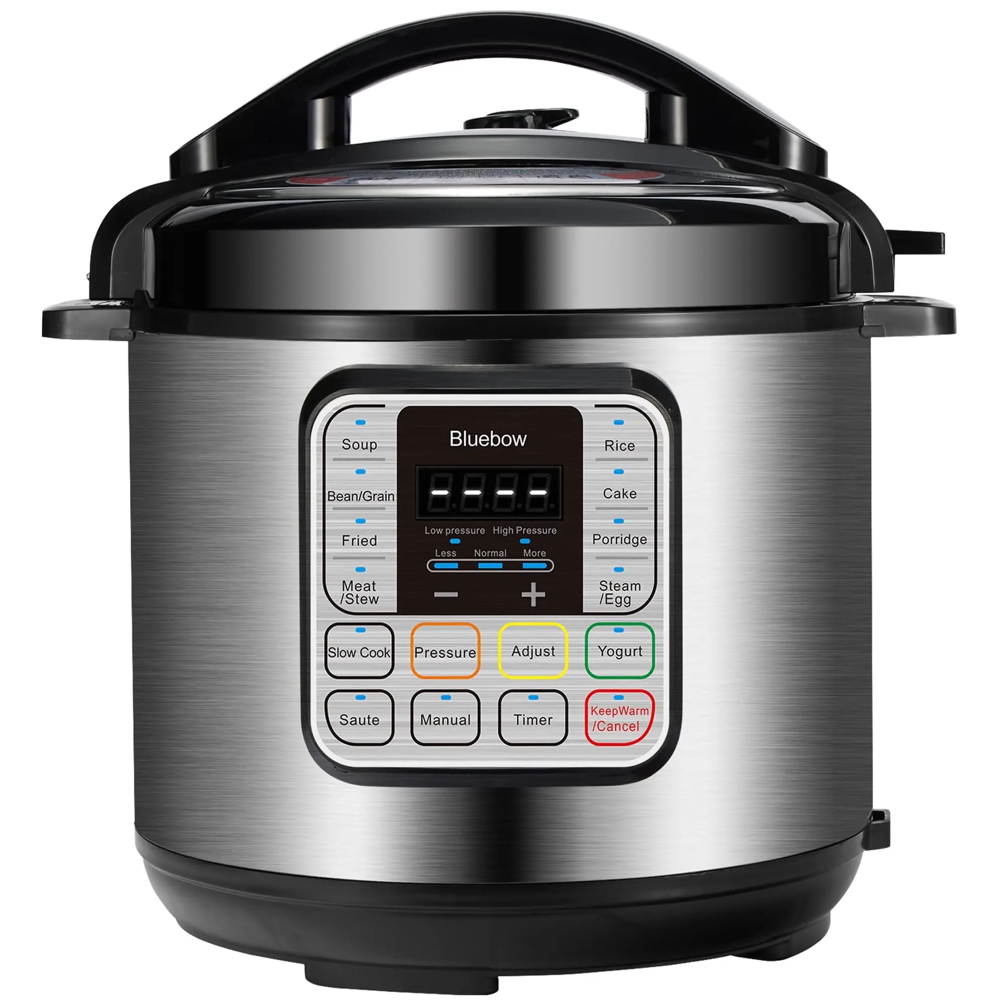 Bluebow 6.5 Quart Electric Pressure Cooker, Stainless Steel, 11-in-1 Multi Cooker Rice Cooker Slow Cooker Sauté Steamer