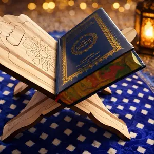Elegant Wooden Quran Stand (Rehal) – Foldable Islamic Book Holder (handmade)