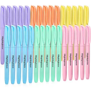 30 Pack Highlighter in 6 Pastel Colors, No Bleed Highlighters, Bright Highlighters with Soft Chisel Tips, Ideal for Office and School Supplies