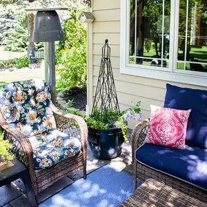 Wrought Iron Garden Obelisk