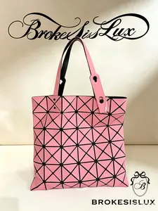Pre-owned Issey Miyake Bao Bao Pink Lucent Matte Tote Bag