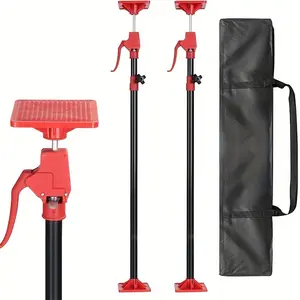 2 Pack Plastic Heavy-Duty Cabinet Jacks for Upper Cabinet Installation - Adjustable 45-114" Third Hand Support System with 78 LB Lift Capacity Each, Telescoping Pole & Sturdy Base, DIY/Professional /Bathroom/Office Cabinets