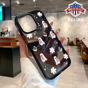 Case for iPhone 16 Pro Max 15 Plus 14 13 12 11 Ghostly Book - lover's Reverie Non-Yellowing Shockproof Soft Silicone Transparent Cover