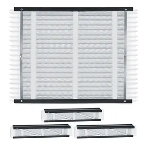 Air Filter Pack MERV 11 Electrostatic Pleated HVAC Furnace Filter Set 4-Pack 20 X 25 X 4 Inches For Home Air Quality Enhancement, Efficient Particulate Reduction, Compatible With Most Furnaces And HVAC Systems