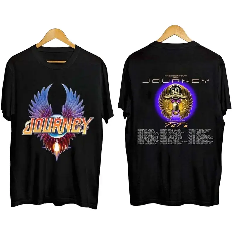 Journey Freedom Tour 2024 Shirt, Journey With Toto 2024 Concert Shirt, Journey Band Fan Shirt, Journey Shirt Gift