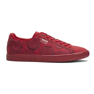 PUMA Mens Clyde Og Nyc Flagship Graphic Lace Up Sneakers Shoes Casual - Red