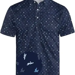 Funny Golf Polo Shirt for Men – Moisture Wicking Breathable Golf Shirt