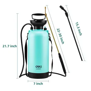 Deli 2-Gallon Pump Lawn & Garden Sprayer with Adjustable Nozzle, Pressure Relief Valve