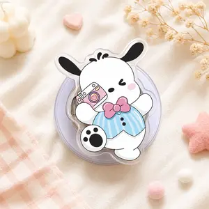 Cute Pocchacoo Puppy Camera Magsafe Phone Grip - Magnetic Pop Socket & Kickstand - Kawaii Dog Accessory