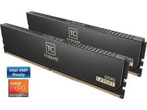 Team T-CREATE EXPERT 32GB (2 x 16GB) DDR5 6000 (PC5 48000) Desktop Memory Model CTCED532G6000HC38ADC01