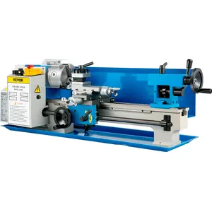 Spring new arrivals Compact Metal Lathe 7" x 14", Adjustable Speed 0-2500 RPM, Equipped with 4" 3-jaw Chuck, Ideal for Metalworking, Benchtop Design for Metal Turning Projects