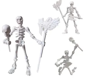 DIY Action Figures Set,Action Figure, Skeleton Toy 3D Printed 26 Parts-Multi-Jointed Movable Skeleton Decor.