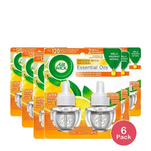 Air Wick Scented Oil Pure Sparkling Refill 1.34 Oz (Pack of 6)