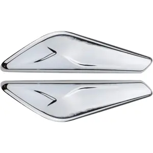2 PCS Front Fender Chrome Finisher Trim Right Left Side Fits X3 F25 X4 F26 2013-2017 Replaces 51117338570 51117338569