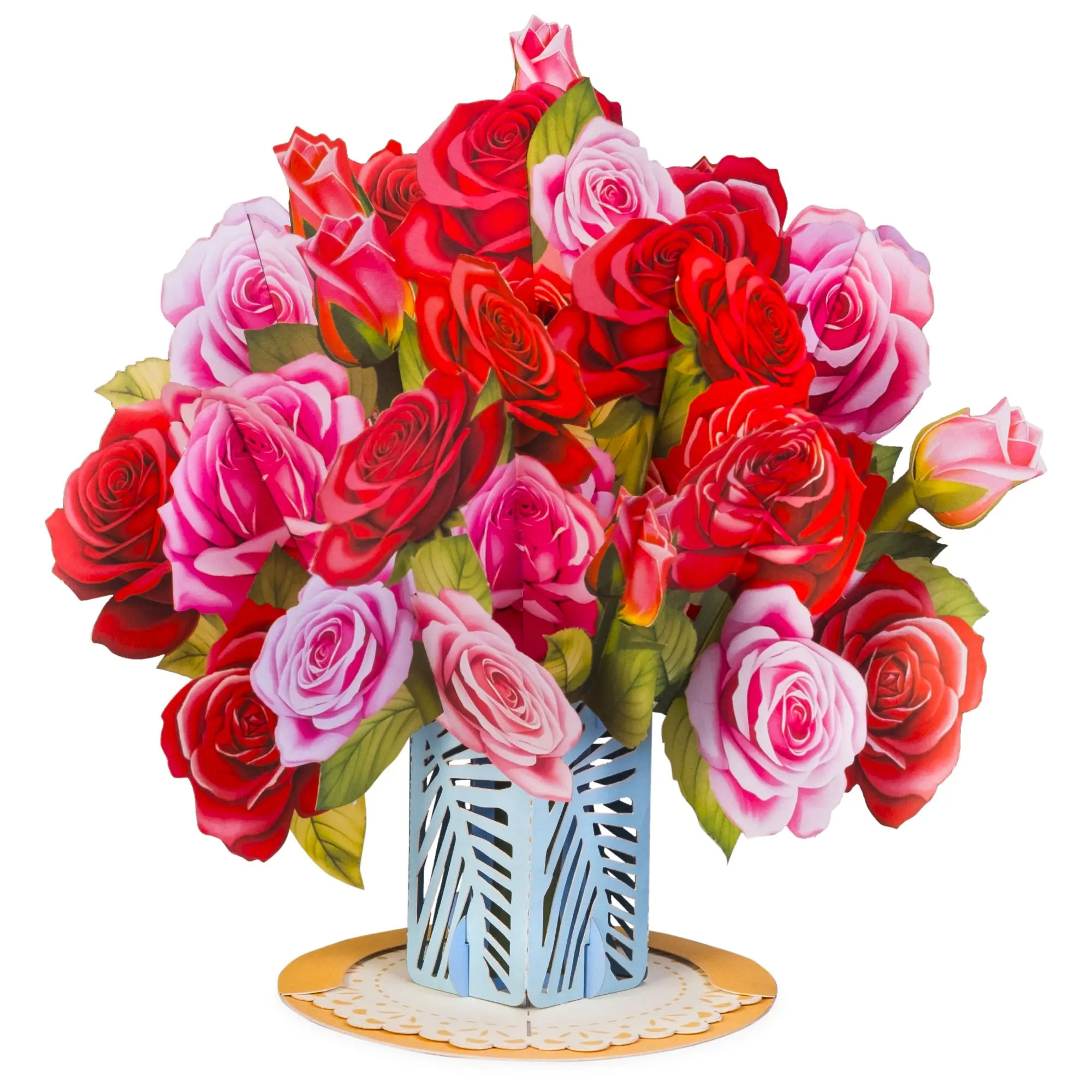 Pink and Red Roses Bouquet