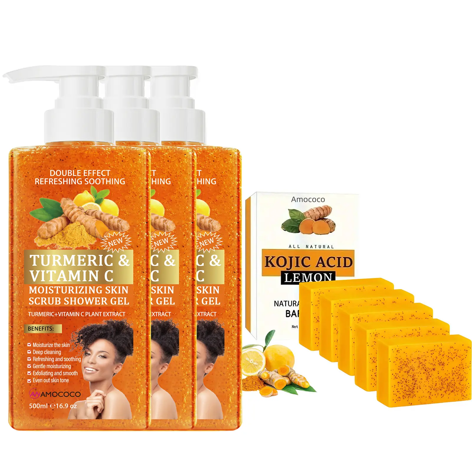 5pcs*soap & 3pc*Shower gel