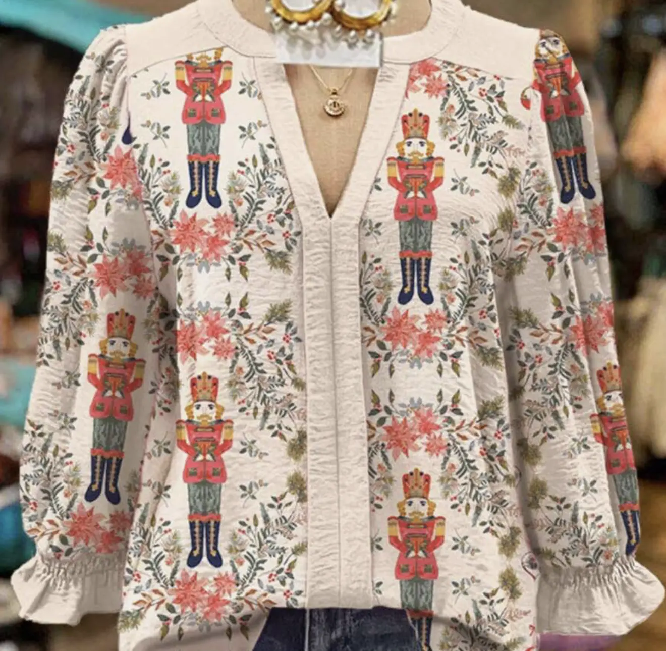 Women's Nutcracker Blouse