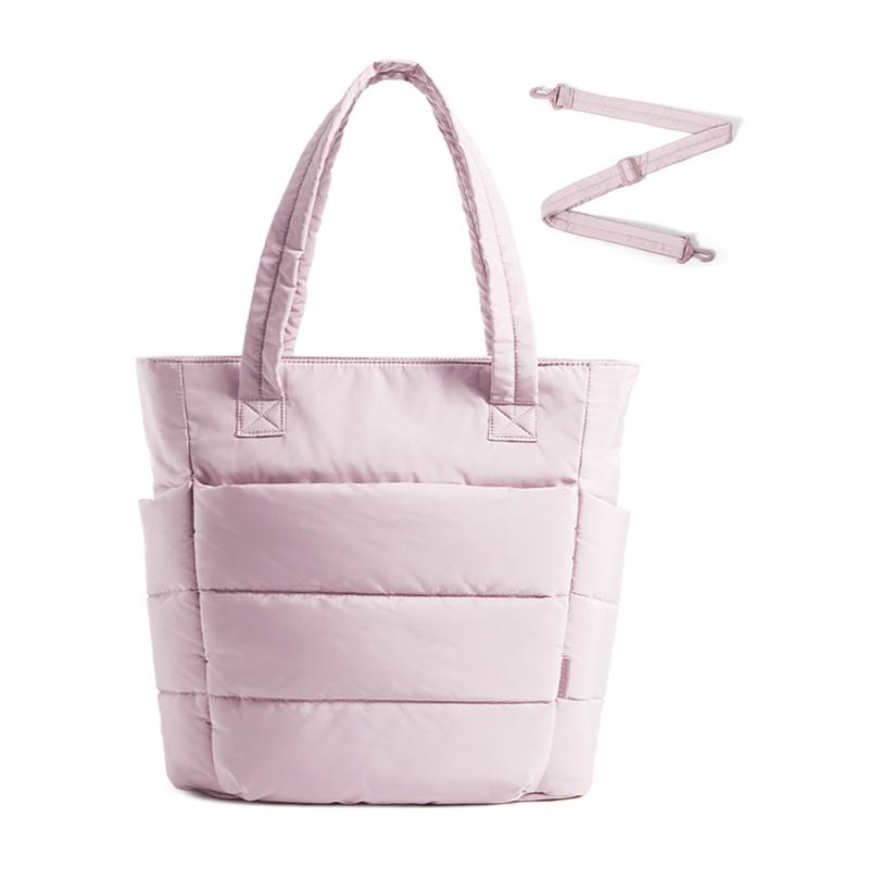 BAGSMART Bubble 21L Puffty Tote Bag for Women with Removable Crossbody Strap Lightweight Shoulder Bag for School Travel Work 15.6" Laptop Friendly Water-Repellent Fabric TikTokShopHolidayHaul