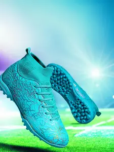 Men's Lace Up Football Boots, Comfortable Breathable Non-slip Football Shoes, Professional Football Cleats for Outdoor Training & Competition, Soccer Shoes