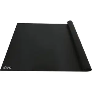 Extra Large Silicone Mat 36" x 24" Place Mats, Heat Resistant Mat For Kitchen Countertop, Thick Washable Silicone Mats For Kitchen Counter, Dining Table, Black