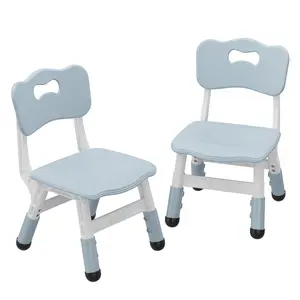 2 Pack 3 Level Adjustable Toddler Chairs， Ergonomic Kids Chairs with Back Support， Lightweight Durable Plastic Seats， 180 Lbs Capacity for Home, Classroom & Daycare