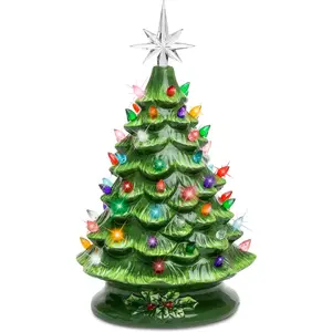 15" Nastalgic Ceramic Christmas Tree Best Choice Products