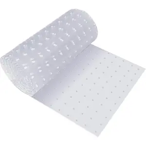 Pet Carpet Protector - Doorway Scratch Guard for Dogs & Cats, Heavy-Duty PVC Runner, Clear, 14.9”x43.3”, Cut to Fit, Waterproof (Clear, 2 PC)