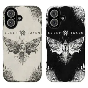 FL-Sleep T0ken Vintage Occult Art Phone Case,Gothic Grunge Rock Fan Art Case For iPhone 11 12 13 14 15 16 17 Air Pro Max for Samsung S26 S25 S24 S23 S22 S21 Case,Gift for fans