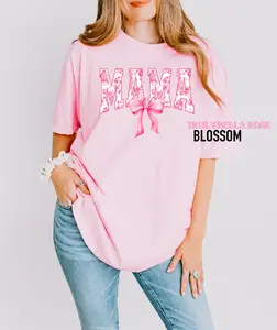 Floral Toile PINK  Coquette shirt, Mama, Auntie, Teacher, Nurse, Tia, wife, grandma, dog mom