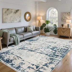 Soft Comfortable Modern Abstract Washable Rug for Living Room Bedroom Bedside Home Decor, Holiday Gift Idea, Abstract Area Rugs