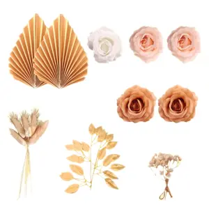 Palm Leaf Cake Topper for Birthday Wedding Baby Shower Party Cupcake Toppers