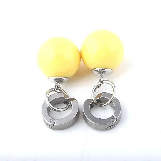 New Takerlama Super Vegetto Potara Earrings Black Son Goku Zamasu Earrings for Women Men Jewelry