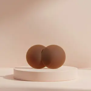 Reusable Silicone Nipple Covers, Medical Grade Non Adhesive, Seamless Concealers, Color: Bronzed Silk