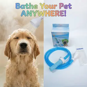 Bathe Anywhere Pet Water Pipe No Installation Dog Bathing Tool Fits Most Faucets for Stress Free Pet Grooming at Home Mess-Free & Portable