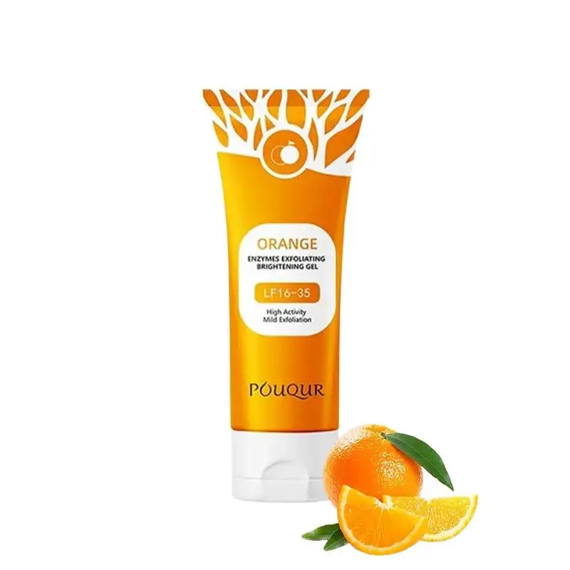 Orange Scented Exfoliator Clear Gel LF16-35 Gentle Exfoliation Nourishing Moisturizing Deep Cleansing for Face & Body All Skin Types