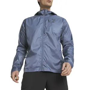 PUMA Mens Seasons Lightweight Jacket Running Athletic Outerwear Full Zip Lightweight - Blue PUMA Mens Seasons Lightweight Jacket Running Athletic Outerwear Full Zip Lightweight - Blue