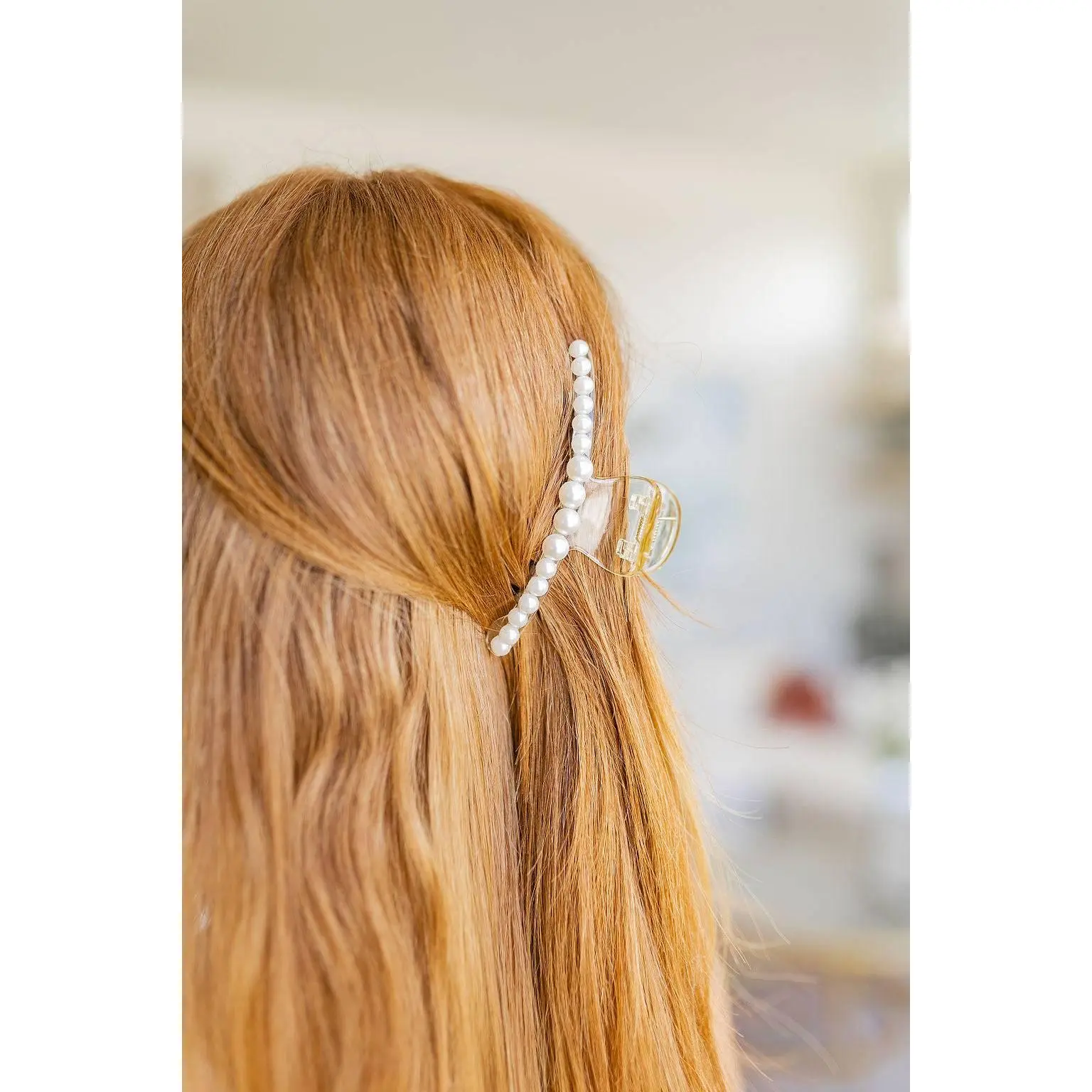 Large Beaded Claw Clip
