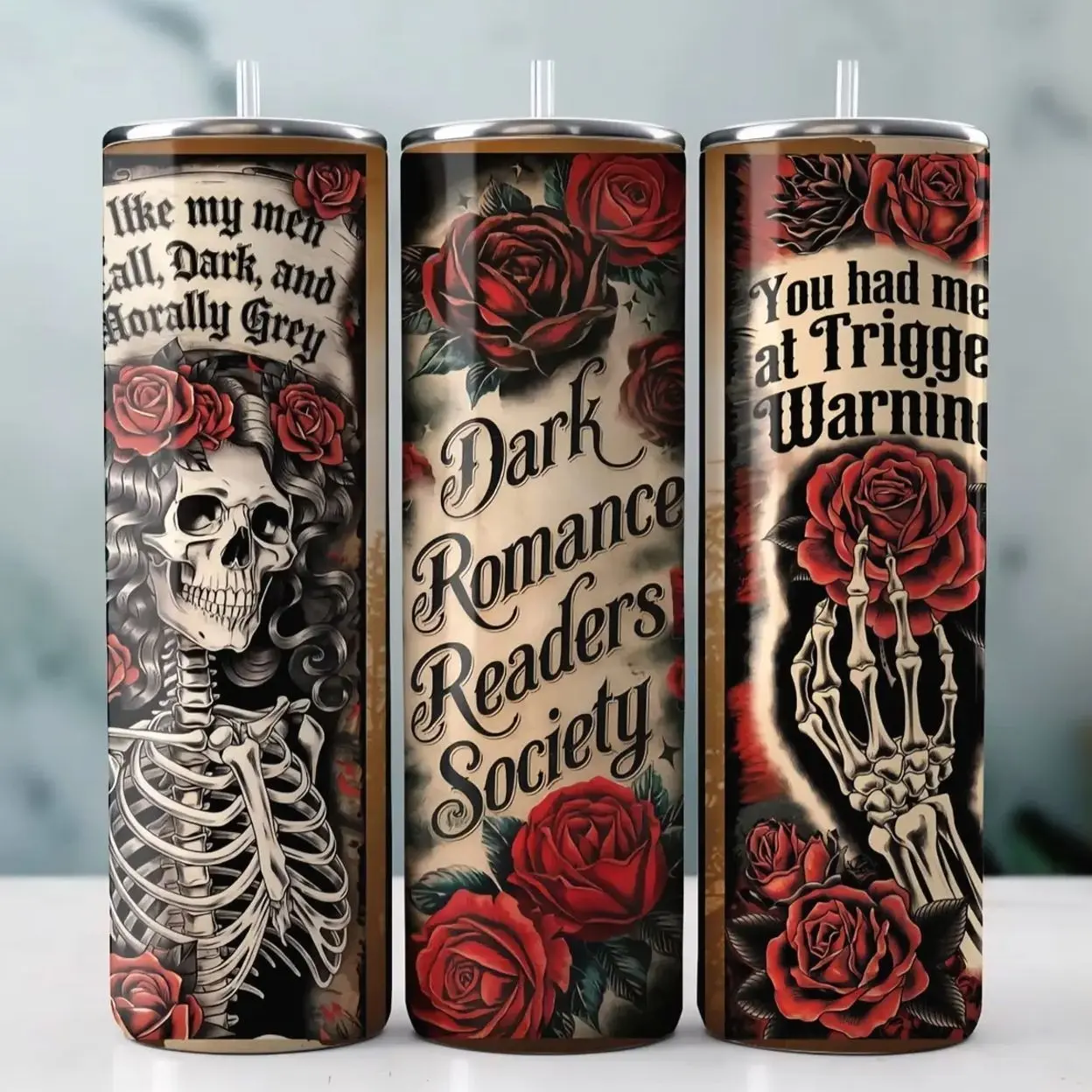 20 oz Skinny Tumbler Trigger Warning