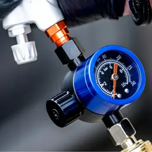 Spray Gun Air Pressure Regulator Moisture Separator G1/4" 140 PSI 600L/min High Precision Paint Gun Accessory