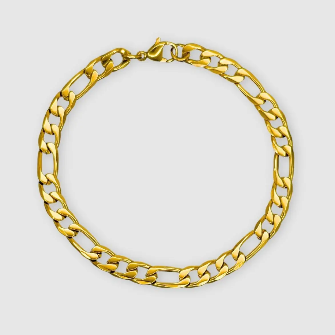 Figaro Bracelet (18k Gold)