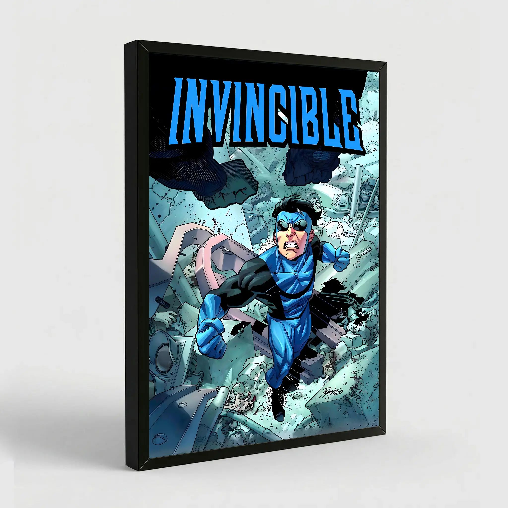 Invincible Variants Poster, Superhero Wall Art, Sci-Fi Home Decor,Comic Book Decor, Omni-Man Artwork, Anime Hero Print