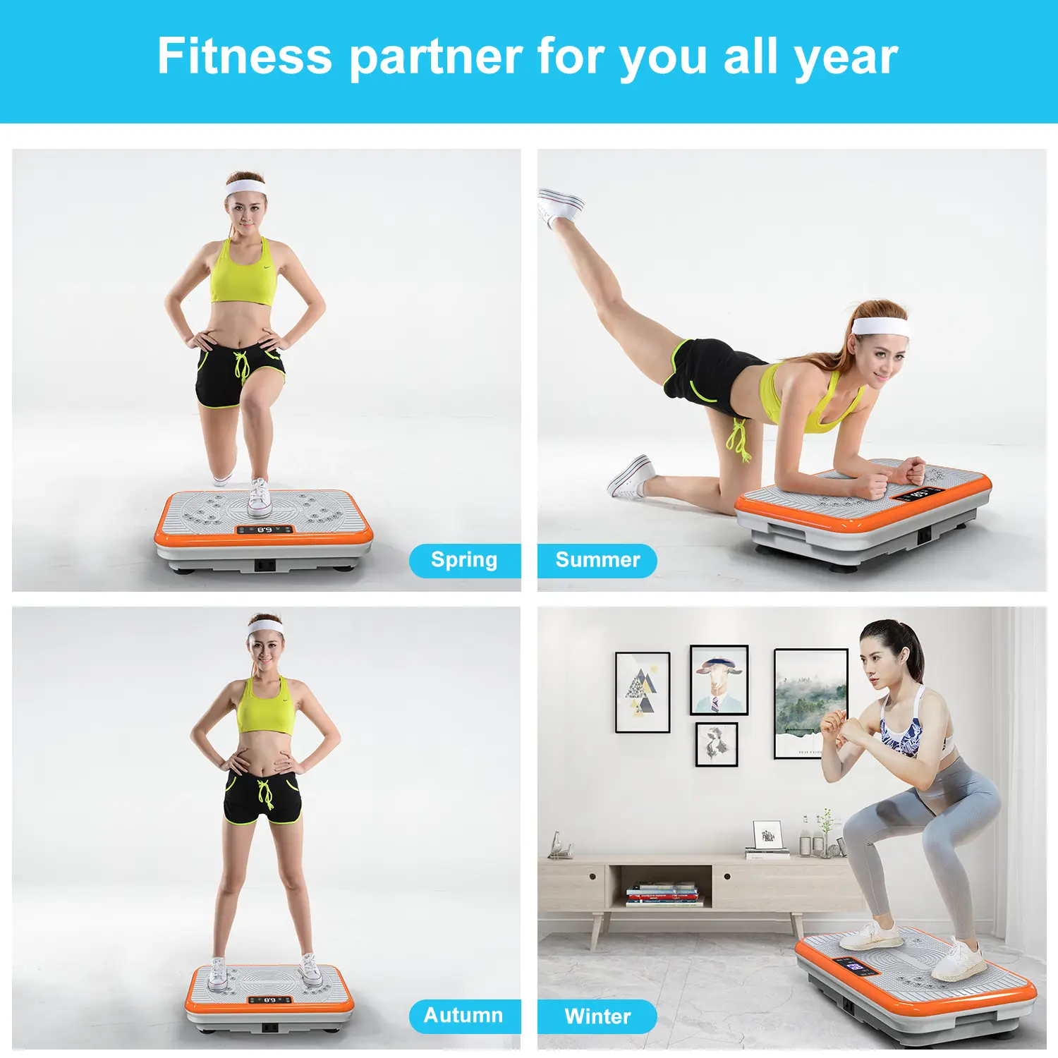 ROTAI Vibration Plate Exercise Machine, Home Gym Vibration Plate with  Bluetooth Music, 99 Speed Levels, 300
