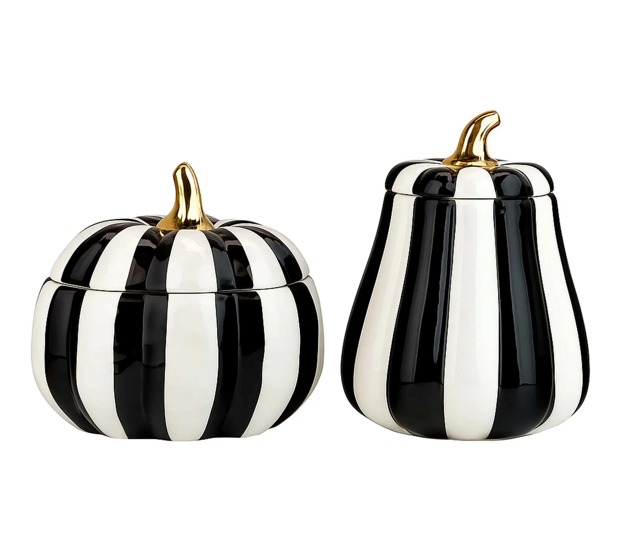 10 Strawberry Street Striped Graduated Gourd Canister Set