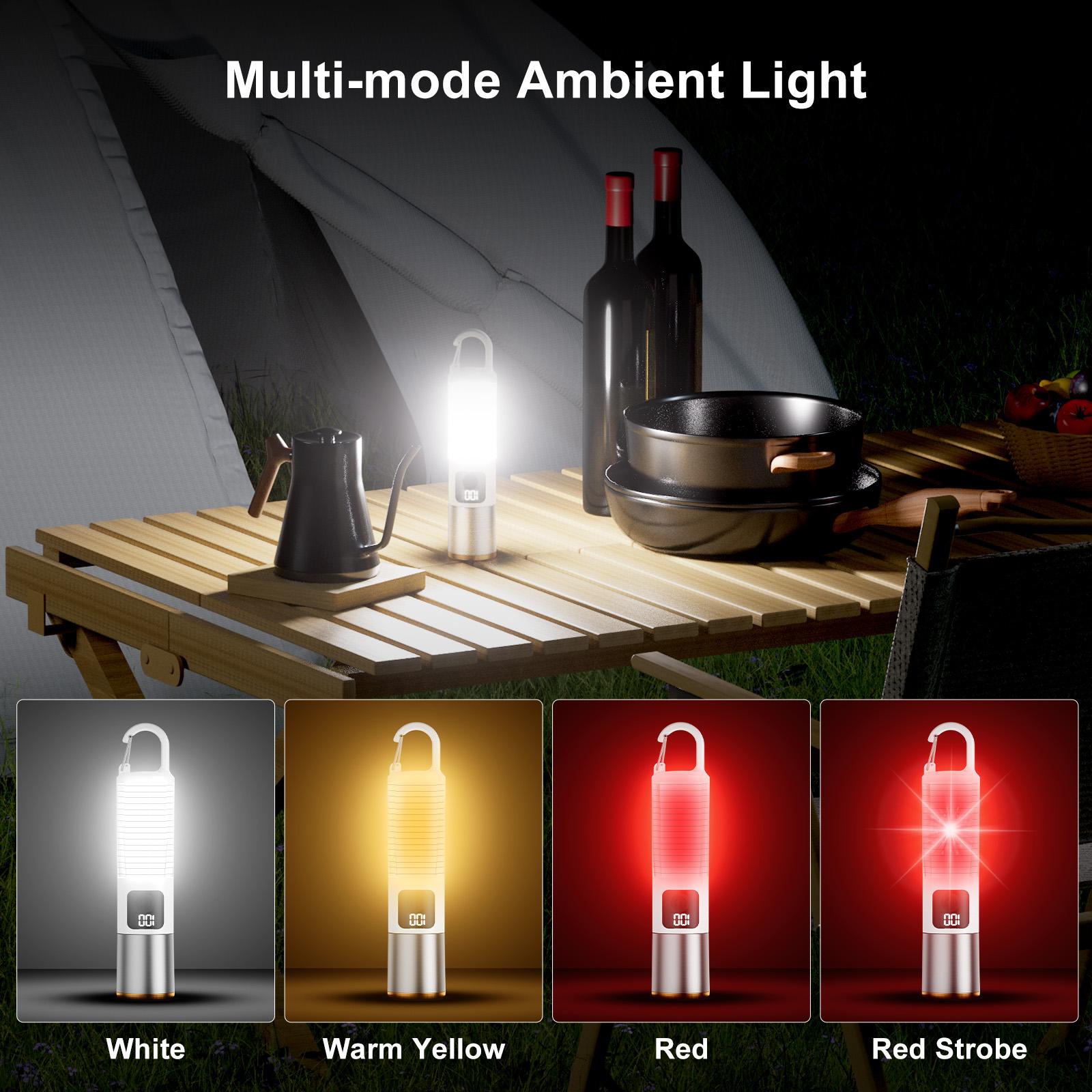 SKYFIRE 2154 LED Ultra Bright Long-Range  Rechargeable Camping Flashlight Battery Powered Adjustable Focus Zoom 3 Colors &  7 Brightness Portable Hanging  Power Outage / Emergency Outdoor / Camping / Hiking Home