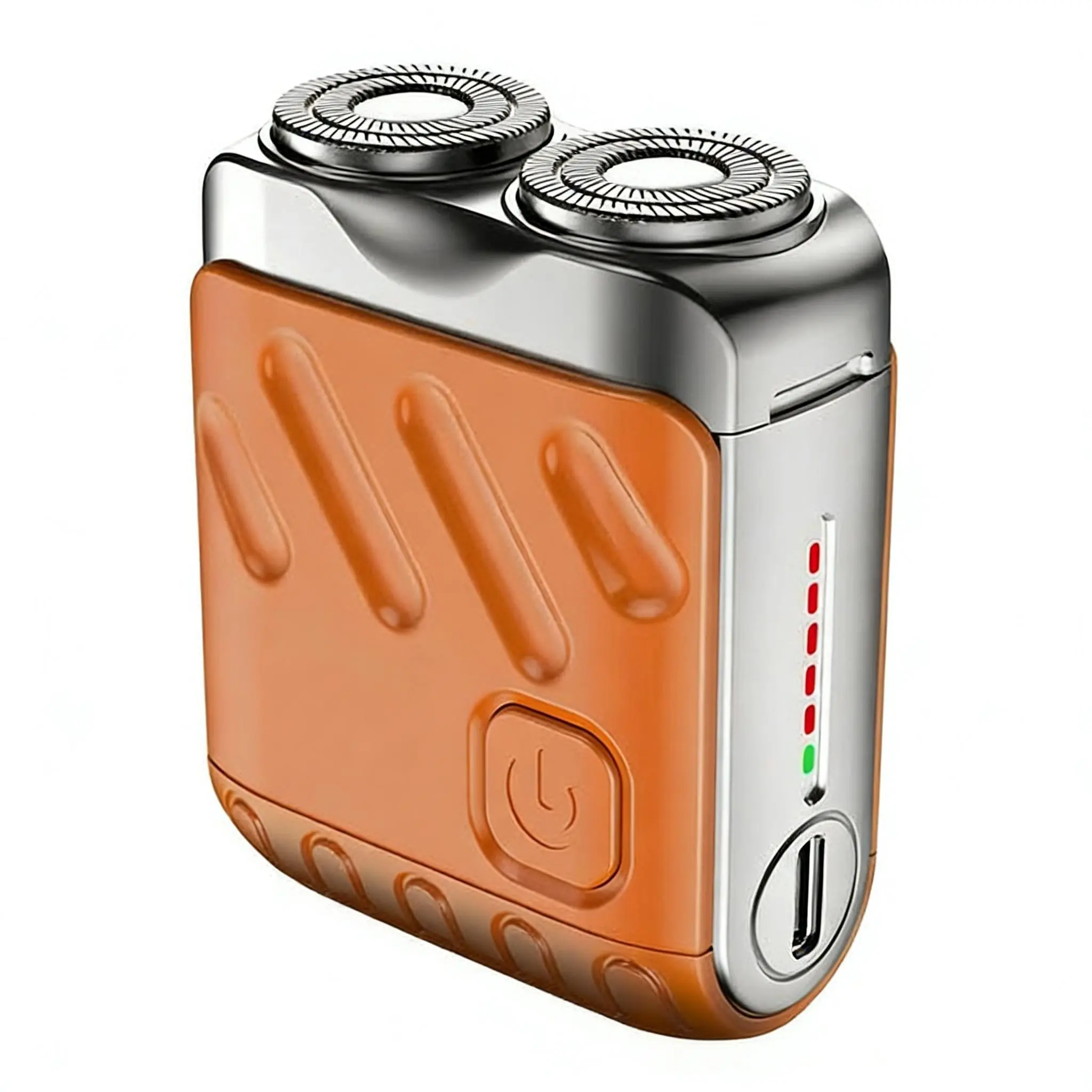Electric Razor, Pocket Size Rechargeable Razor with LED Display, Waterproof Dual Blade, Ideal for Travel, Camping, Personal Care, Cool Gift, USB Rechargeable Shaver, Portable Shaver