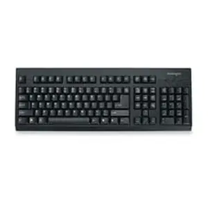 Kensington Keyboard- Spill Safe- PS-2-USB Compatible- 18in.x6-.50in.x.75in.- BK, Keyboard Accessory Keyboards, Spill-Proof Keyboards
