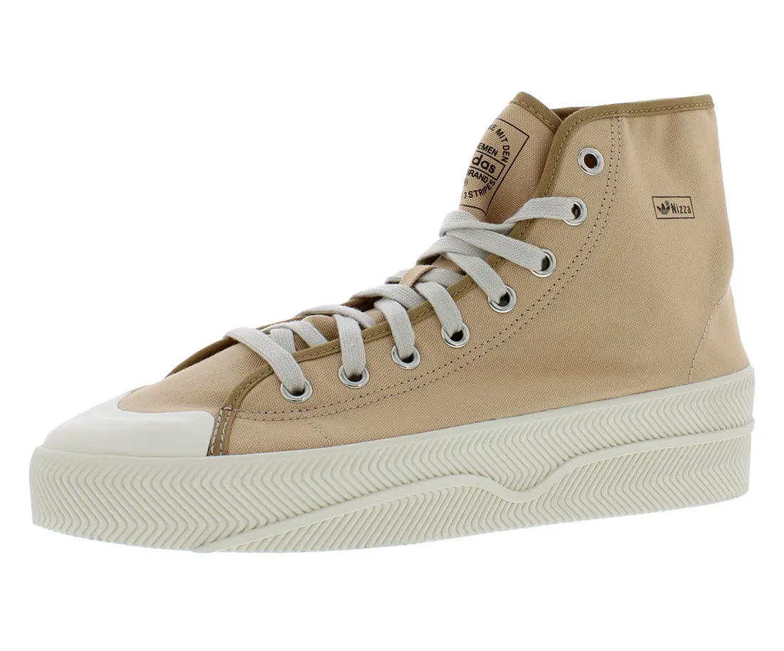 Adidas Nizza 2 Men's High-Top Canvas Sneaker, Classic Platform Athletic Footwear for Casual Wear, Sports Shoes, Trainer, Fabric, Closed