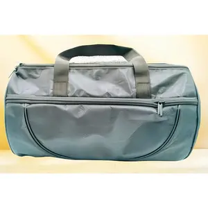 CPQE Black Nylon Pickleball Equipment Carry Bag - Spacious Duffel/Weekender Bag for 4 Paddles & Accessories - Lightweight & Weatherproof - Classic Design